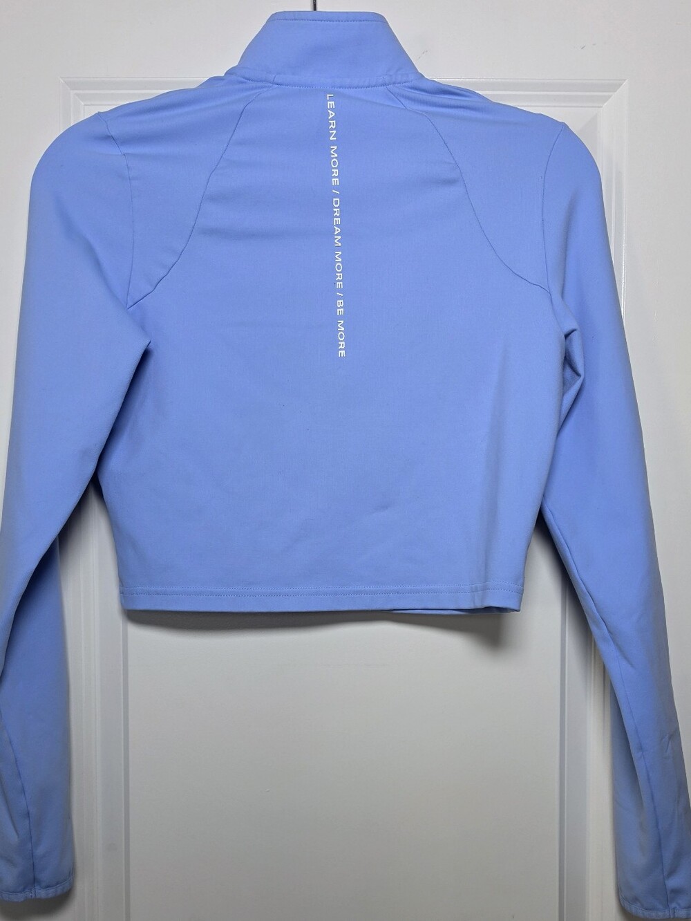 Alphalete Women’s Blue Cropped Full Zip Workout Athletic Jacket Size Small - Picture 3 of 9